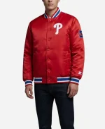 MLB Philadelphia Phillies 2026 Game Day Red Varsity Jacket