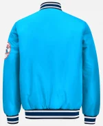 MLB Team Starter NYY 2026 Cooperstown Across Satin Light Blue Varsity Jacket