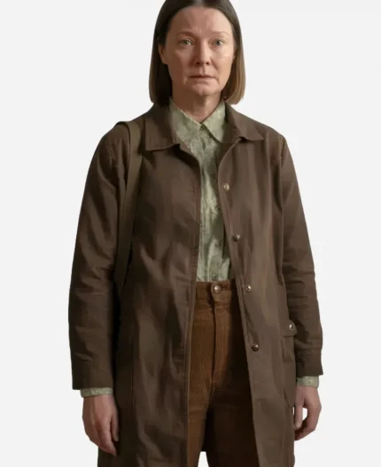 Margaret White Tv Series Carrie Season 01 Samantha Sloyan Brown Cotton Jacket 