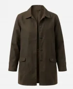Margaret White Tv Series Carrie S01 Samantha Sloyan Brown Cotton Jacket 