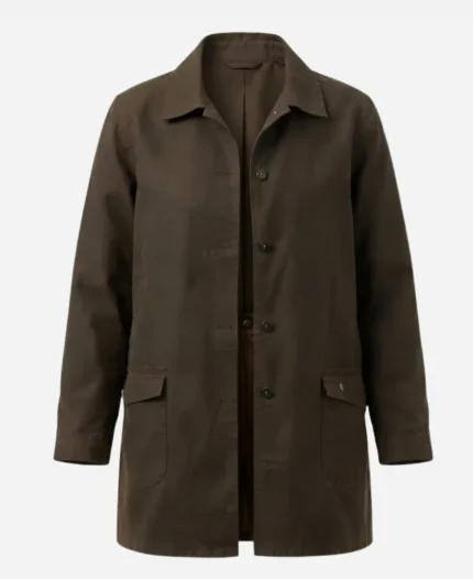 Margaret White Tv Series Carrie S01 Samantha Sloyan Brown Cotton Jacket 