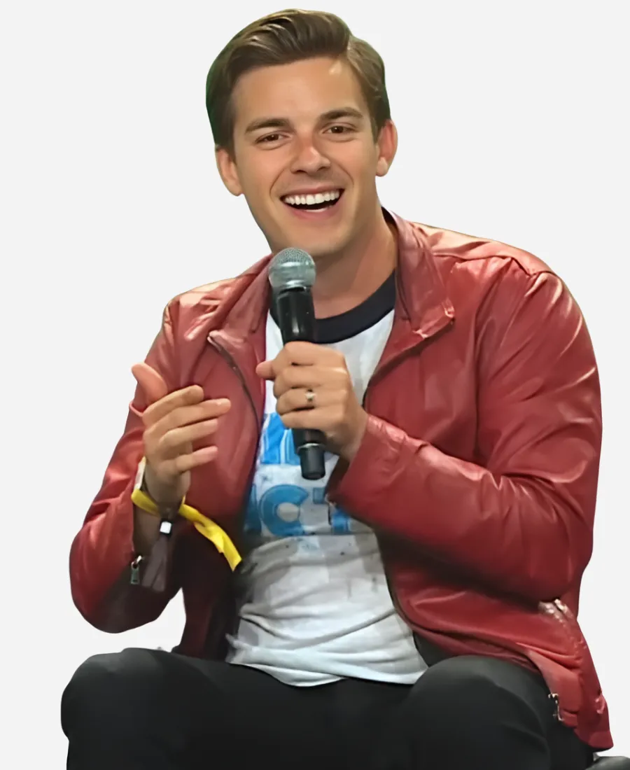 Matpat Red Leather Jacket Matpat Red Real Leather Jacket