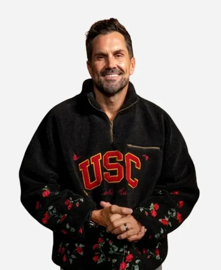 Matt Leinart Ryoko Rain x USC Black Half-Zip Sweatshirt