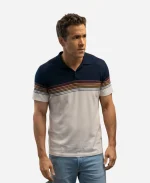 Mayday 2026 Ryan Reynolds Striped Polo T-Shirt