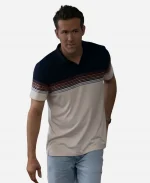 Ryan Reynolds Mayday Striped Polo T-Shirt