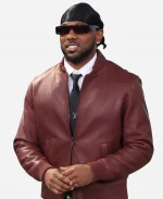 MetLife Stadium New York Giants 2026 Malik Nabers Leather Jacket