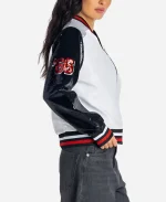 NFL Team Atlanta Falcons 2026 The Wild Collective White Sequin Bomber Jacket