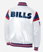 NFL Buffalo Bills 2026 Throwback Starter White Satin Varsity Jacket