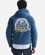 NFL Team Buffalo Bills x Abercrombie & Fitch Blue Bomber Hooded Jacket