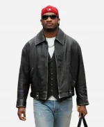 NFL Cincinnati Bengals 2026 Reliant Stadium Ja’Marr Chase Black Leather Jacket