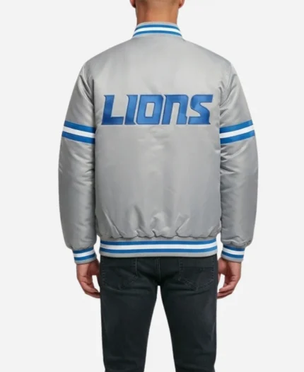 NFL Detroit Lions 2026 Courtside Starter Satin Varsity Jacket