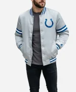  NFL Indianapolis Colts 2026 Courtside Starter Satin Varsity Jacket