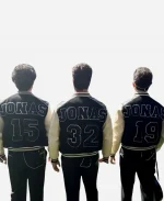 NFL Melbourne 2026 Halftime Show Jonas Brothers Black & White Varsity Jacket