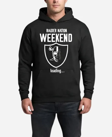 NFL Las Vegas Raiders 2026 Raider Nation Weekend Loading Graphic Hoodie