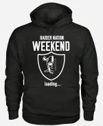 NFL Las Vegas Raiders 2026 Raider Nation Weekend Loading Black Graphic Hoodie