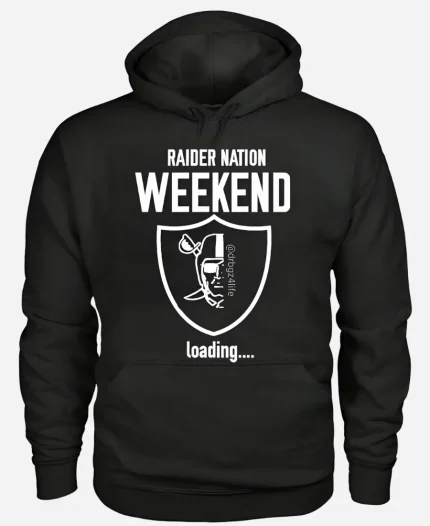 NFL Las Vegas Raiders 2026 Raider Nation Weekend Loading Black Graphic Hoodie