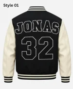 Halftime Show Jonas Brothers Black & White Varsity Jacket