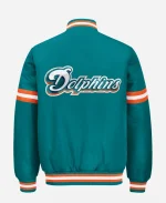 NFL Miami Dolphins Starter 2026 Courtside Satin Varsity Jacket