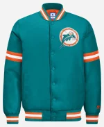 Miami Dolphins Starter Courtside Satin Varsity Jacket