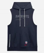 NFL New England Patriots Nike Josh McDaniels 2026 Sideline Navy Blue Hoodie