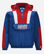 NY Giants Classic Breakaway Starter Blue Hooded Jacket