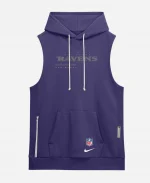 NFL Nike Baltimore Ravens 2026 Sideline Sleeveless Hoodie