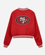 49ers 2026 FABGATING by Cuce Scarlet Red Bomber Jacket