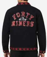 NFL San Francisco 49ers 2026 Latino Heritage Floral Embroidery Black Jacket