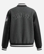 NFL Team Buffalo Bills 2026 Tommy Hilfiger Gunner Grey & Black Varsity Jacket