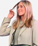 New York The Morning Show Jennifer Aniston Beige Trench Coat