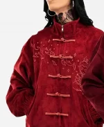 Neptun x Avatar Chinese Maroon Suede Jacket