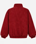 Neptun x Avatar Chinese Maroon Suede Leather Jacket
