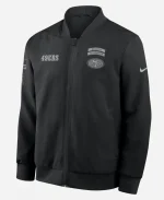 Nike 49ers Salute to Service Sideline Bomber Jacket