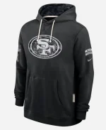 Nike NFL San Francisco 49ers 2026 Salute to Service Sideline Dri-FIT Black Hoodie