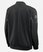 Nike San Francisco 49ers 2026 Salute to Service Sideline Black Bomber Jacket