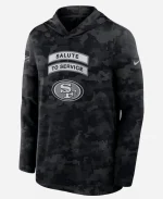 Nike NFL 49ers 2026 Salute to Service Sideline Dri-FIT Long Sleeve  Hooded Top