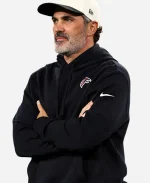 Nike Atlanta Falcons 2026 Kevin Stefanski Head Coach Sideline Club Black Hoodie