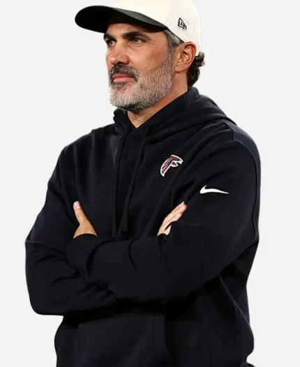 Nike Atlanta Falcons 2026 Kevin Stefanski Head Coach Sideline Club Black Hoodie