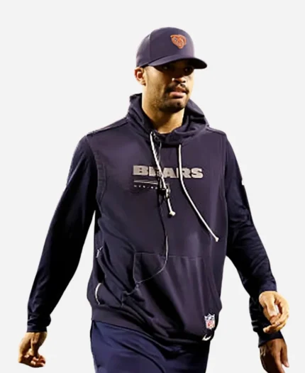 Nike Bears Caleb Williams Sideline Sleeveless Hoodie