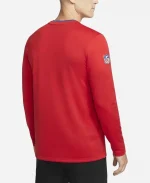 Nike Buffalo Bills Sideline Coach Dri-FIT Red Long-Sleeve T-shirt