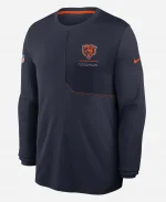 Nike Chicago Bears 2026 Sideline Dri-FIT Coach Navy Long-Sleeve T-Shirt