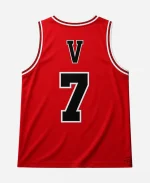 Nike Chicago Bulls Kim Tae-hyung BTS V Red Jersey