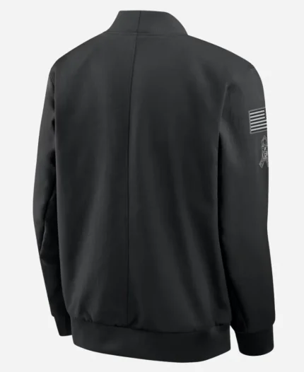Nike NFL Kansas City Chiefs 2026 Salute to Service Sideline Black Bomber Jacket