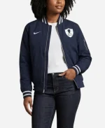 Nike College Howard University 2026 Navy Blue Bomber Jacket