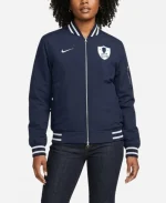 Nike College Howard University Navy Blue Bomber Jacket