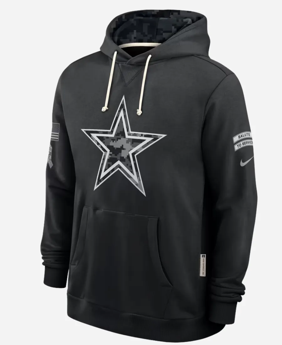 Nike Cowboys 2026 Salute to Service Sideline Hoodie Nike Cowboys Salute to Service Sideline Hoodie