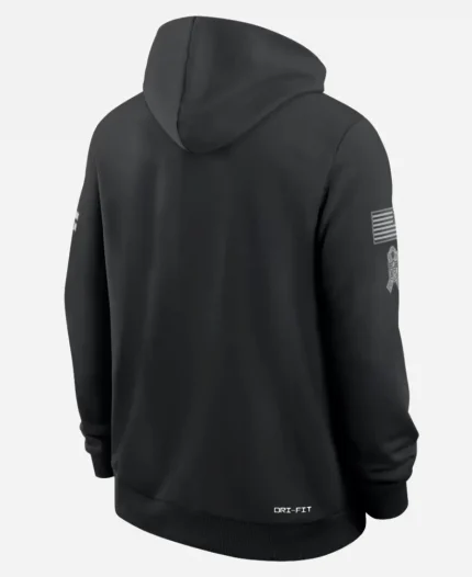 Nike NFL Dallas Cowboys 2026 Salute to Service Sideline Dri-FIT Black Hoodie