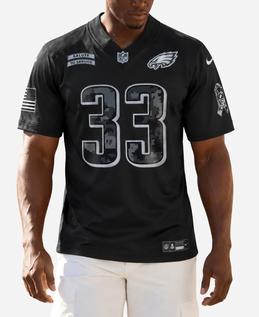 Nike Eagles 2026 Cooper DeJean Salute to Service Jersey Nike Eagles Cooper DeJean Salute to Service Jersey