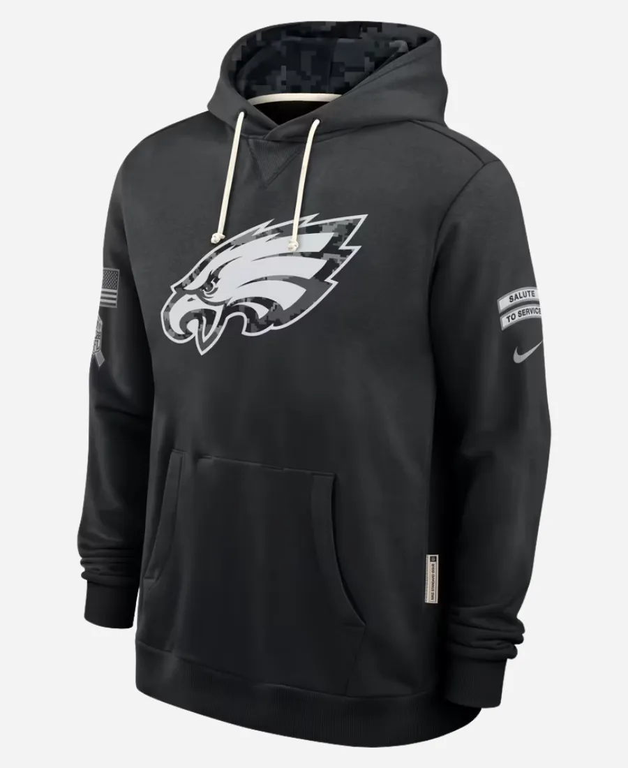 Nike Eagles 2026 Salute to Service Sideline Hoodie Nike Eagles Salute to Service Sideline Hoodie