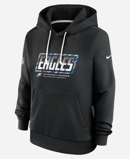 Philadelphia Eagles Nike 2026 NFL Crucial Catch Sideline Black Hoodie